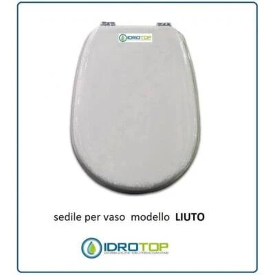 ACB/COLBAM Copriwater Ideal Standard LIUTO BIANCO Cerniera Cromo-Sedile-Asse Wc