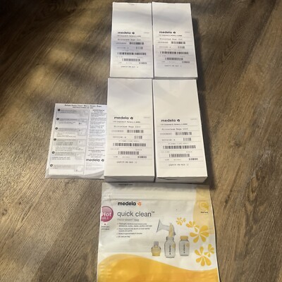 4 Boxes Medela Quick Clean Microsteam Bags 12-Count Each 101039300