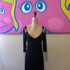 Versace Collection Black Jersey Cut Out Dress NWT