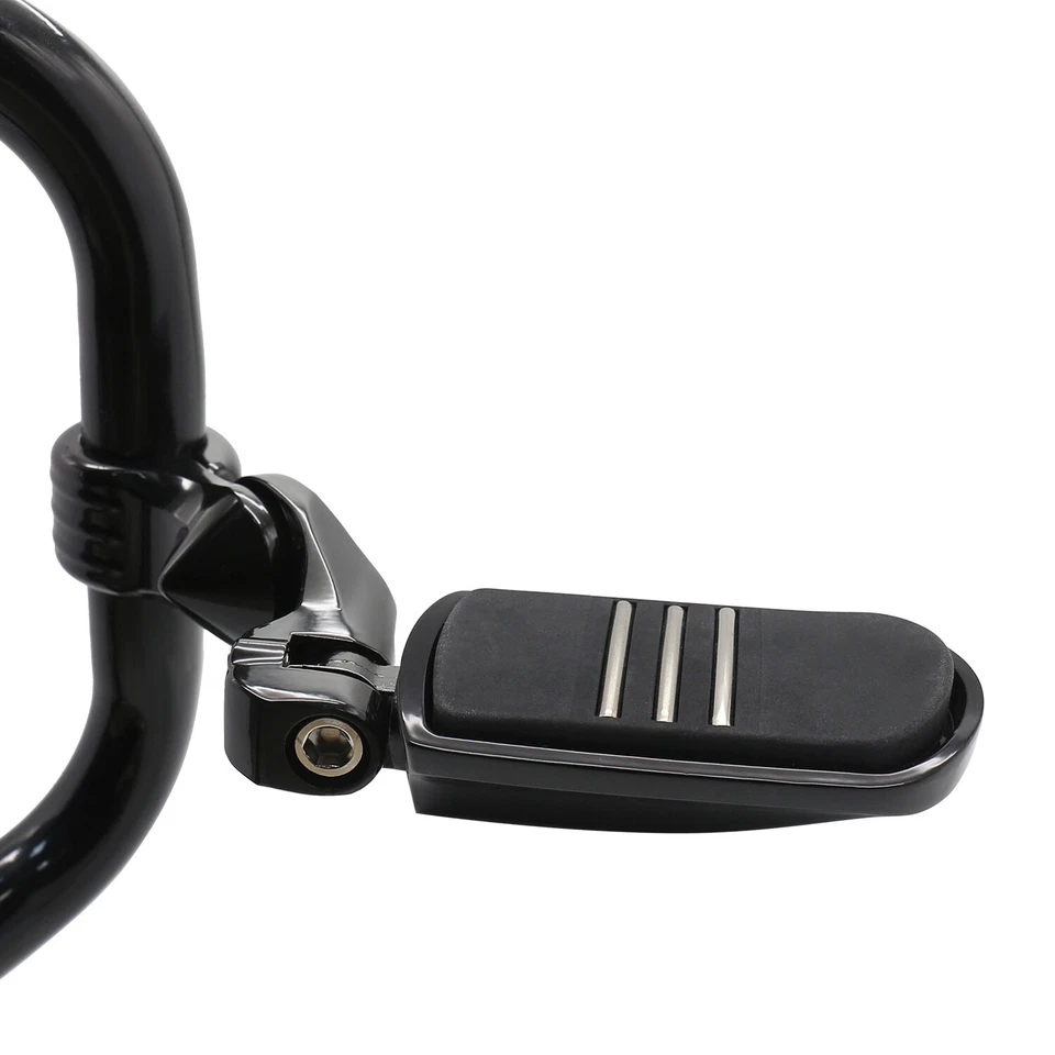 Estriberas universales de 1,25" 32 mm con soportes de control de pie para Honda Indian Kawasaki Foto 3 de 4