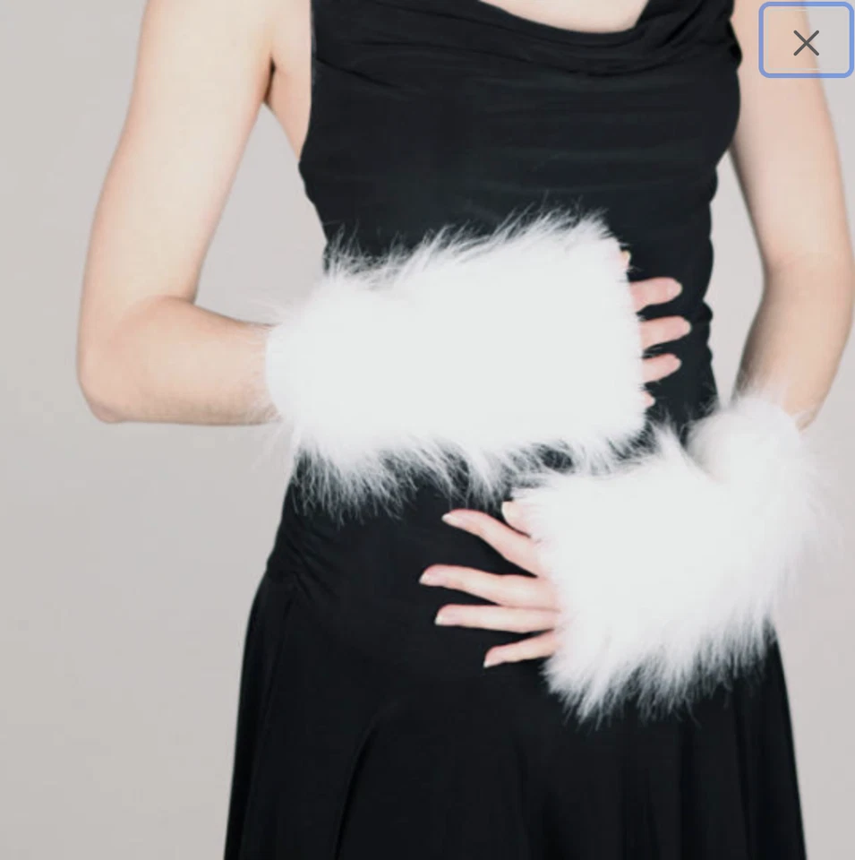 Guantes Largos de Piel Negros Brazos Cubiertas de Manos Disfraz de Halloween Gato Perro Animal Psy Foto 3 de 4