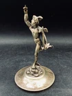 Mercury Hermes Mappin & Webb Hood Ornament Statue 5" on Base PRINCES PLATE W4347