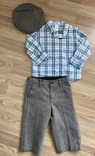 Janie And Jack 3 Piece Matching Set Brown Wool
