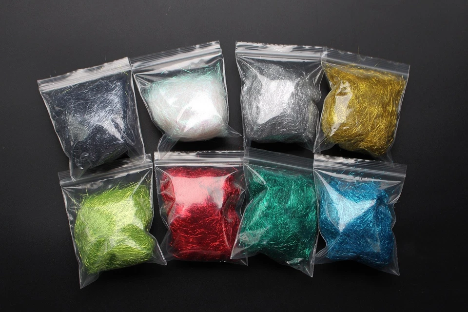 8 Paquetes 8 Colores 2g DOBLAJE DE HIELO Hielo Dub Hilo Ala Cuerpo Trucha Ninfa Mosca Atar Foto 2 de 4