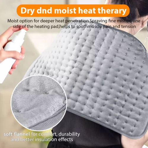 3 Sizes Electric Heat Pad Adjustable Heating Mat Warmer Blanket Back Pain Relief - Bild 4 von 15