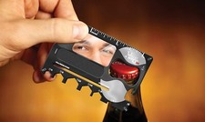 20 Multitools in 1 Wallet Ninja 2.0 Black Credit Card Mirror Nail File Black