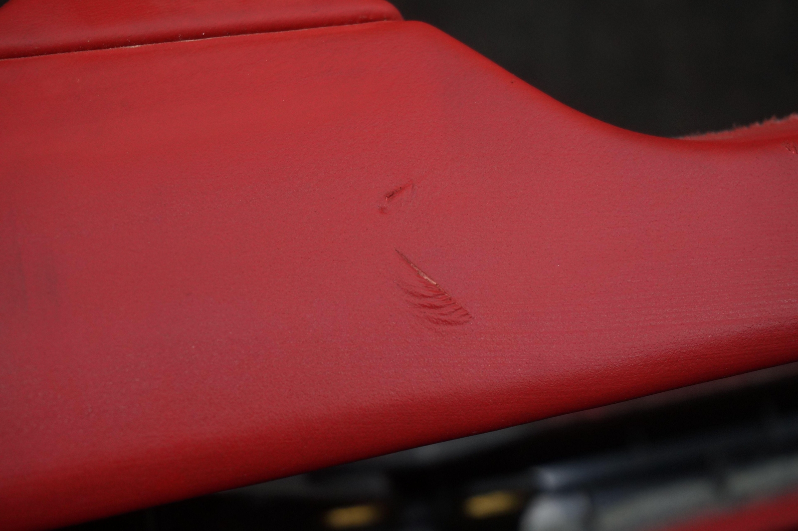 Front Center Console Trim Cover Panel Red OEM 4S1864357D Audi R8 4S 18-24 *Note