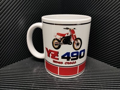 M57 Yamaha YZ490 INSPIRIERTE KERAMIK TEE KAFFEE TASSE 2 TAKT GESCHENK 11 Unzen