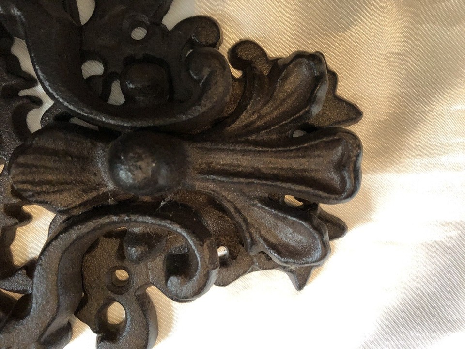 Antique Victorian Kenrick Style Heavy Cast Iron Door Knocker Black eBay