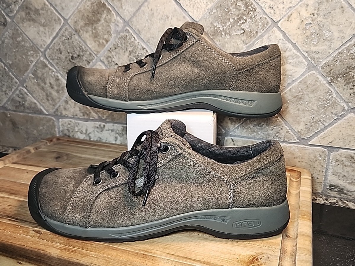 Keen Reisen Womens Gray Leather Shoes Casual Lace Up 1011443 