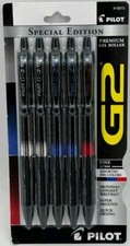 Pilot G2 Metal Gradation Fine Point 0.7mm Special Edition Gel Pens 5 Pack NEW
