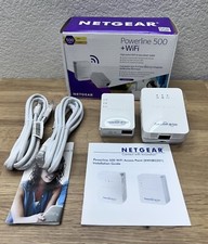 NETGEAR Powerline 500 WIFI Access Point Cables XWNB5201-100PAS Box