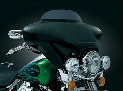 Ala de murciélago delantera ABS exterior con carenado interior apta para Harley Touring Street 1996-2013 Foto 2 de 4