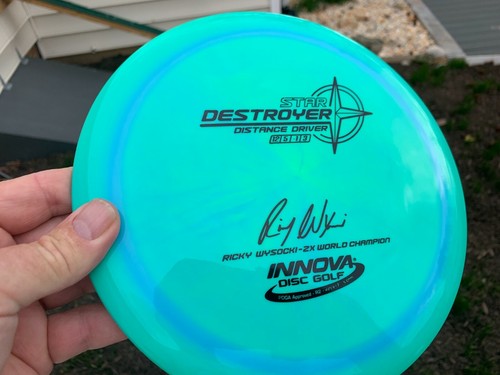 Ricky Wysocki Star Destroyer Swirls Halo Green New PDGA Disc Golf Innova #1122 - Picture 3 of 11