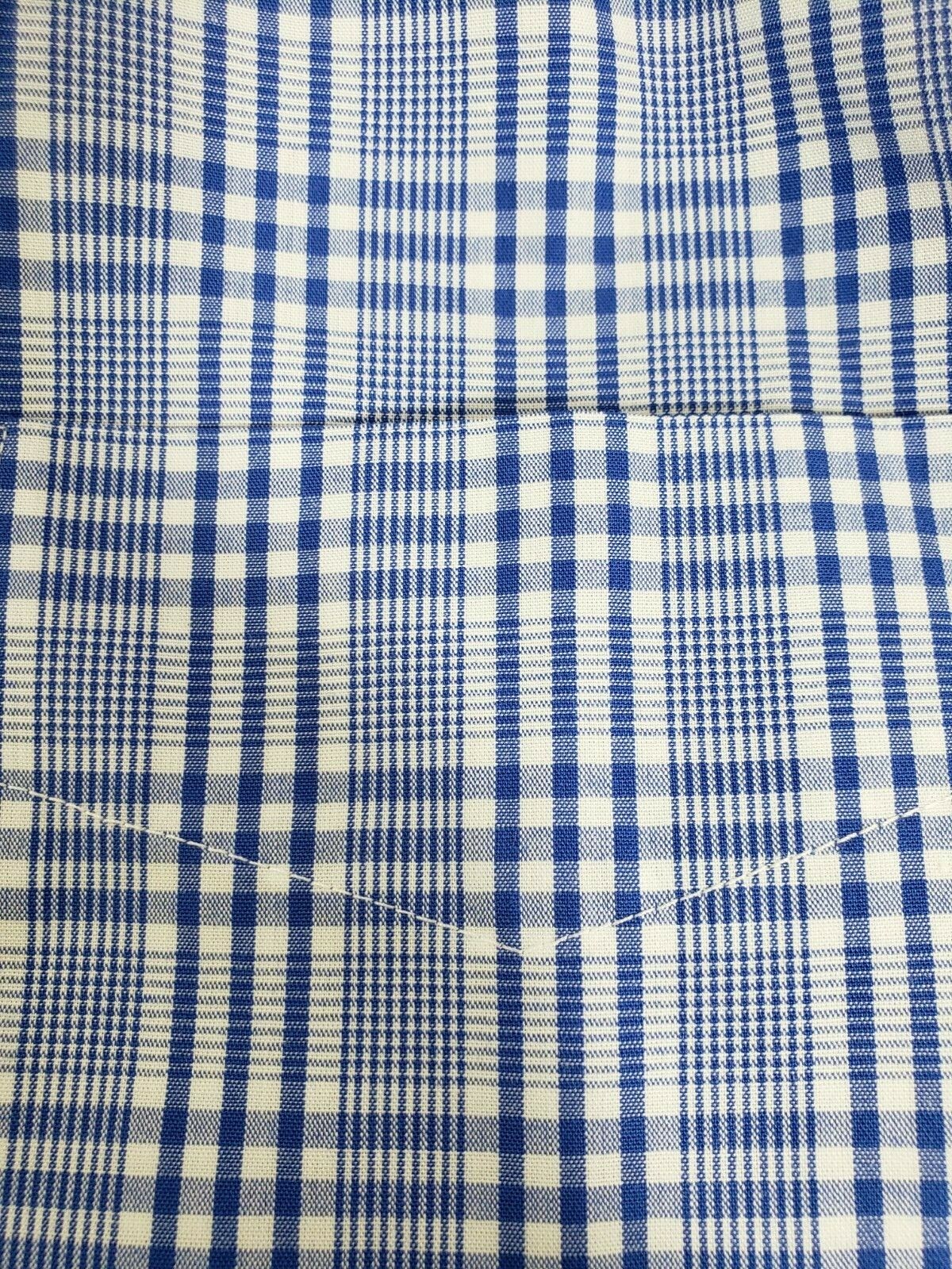 FILA Camicia da uomo blu a quadretti The Saville Row Co. taglia M 15 15 1 2 34 35