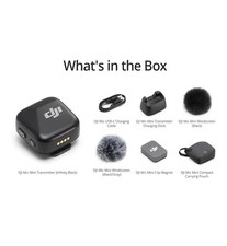 DJI Mic Mini Transmitter Arctic Black, Ultralight Wireless Lavalier Microphone