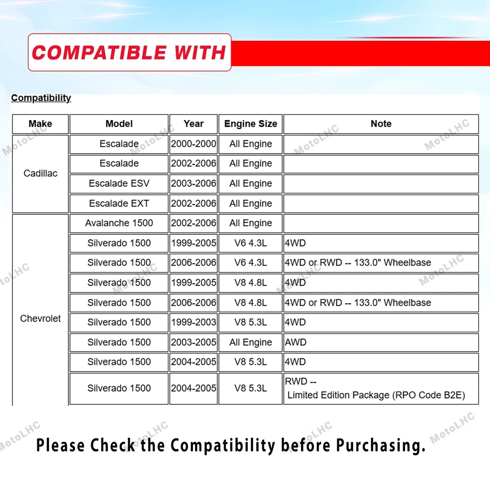 2x Brake Hydraulic Hose for Chevy Silverado 1500 GMC Sierra 1500 Cadillac Front Foto 3 de 4