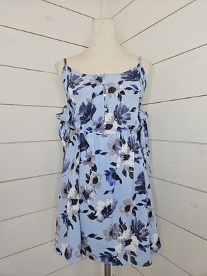 Mine Large Blue with blue & white flowers mini dress. So sweet!