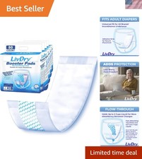 Ultimate Incontinence Booster Pads for Adults - 80 Disposable Pads, Latex-Free