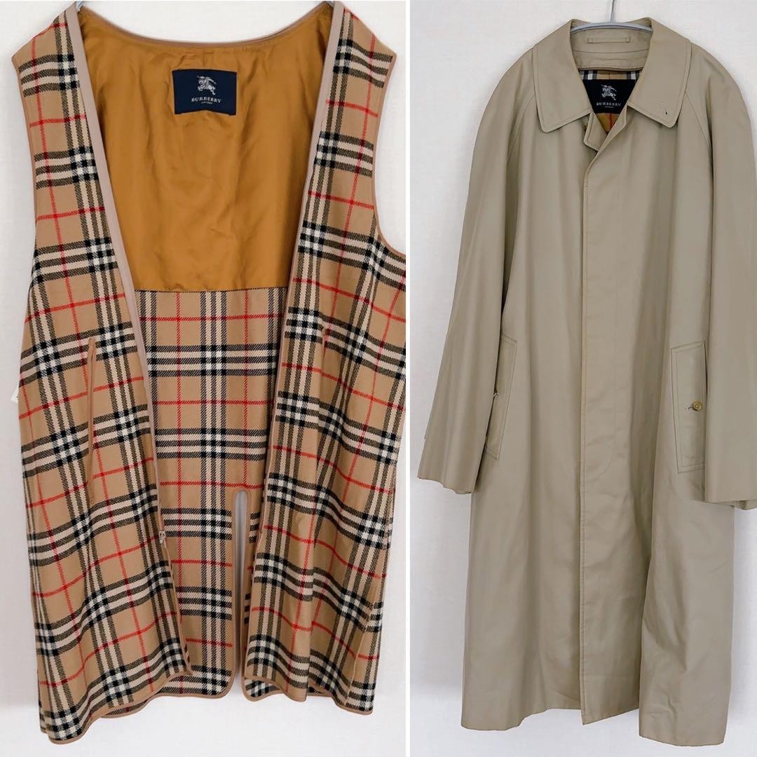 Burberry London Trench Coat in Light Beige with Liner rare Men's From Japan thumbnail 7
