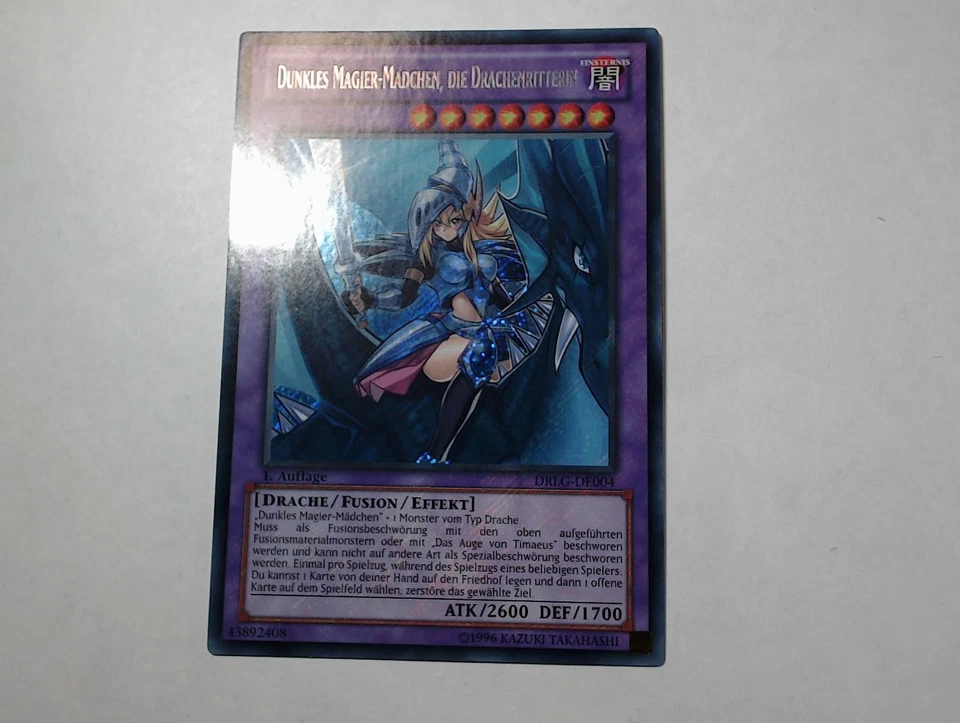 Yugioh DUNKLES MAGIER-MÄDCHEN, DIE DRACHENRITTERIN , drlg-de004 Secret Rare - Bild 3 von 4