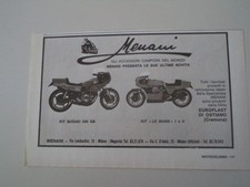 advertising Pubblicità 1980 MENANI MILANO - SUZUKI GS 500/MOTO GUZZI LE MANS