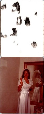 Bride Getting Ready Wedding In Stockton CA. June, 25, 1978 Found Photo V1976