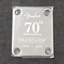 2024 Fender USA 70th Anniversary Strat Chrome Neck Plate for Stratocaster Guitar