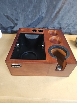 IKAPE V2 Espresso Knock Box, Espresso Coffee Organizer Box Tamper Station