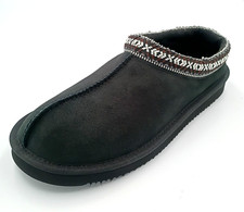 Kirkland Signature Unisex Shearling Slippers Black Noir Men's 5 / Women's 6 NEW