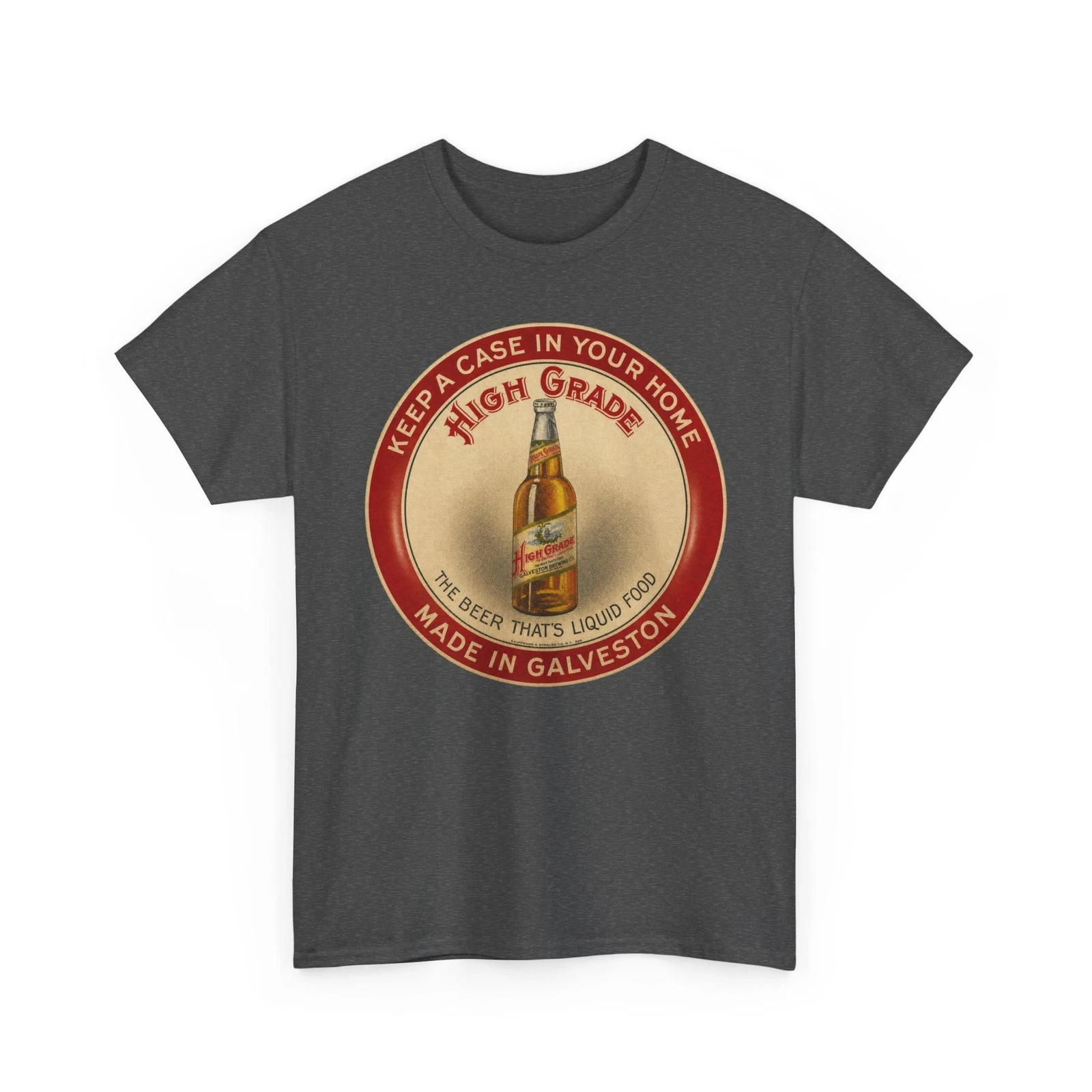 High Grade Galveston Brewing Co. Texas Pre-Prohibition Retro Breweriana T-Shirt
Opens in a new windo