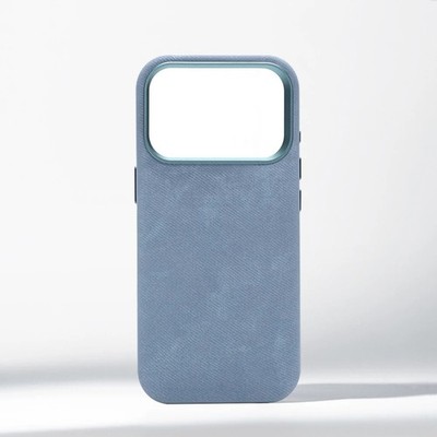 Luxus Flanell Wireless MagSafe Case für iPhone 17, 16, 15, 14, 13, 12 Pro Max