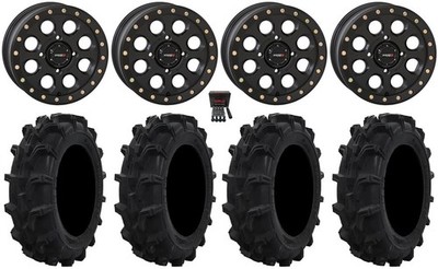 System 3 SB-7 14'' Wheels Black (4+3) 27'' Mud XC Tires Pioneer 1000 / Talon