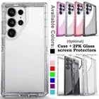 For Samsung Galaxy S24 S23 S22 S21 S20 S25 S26 Ultra Case Shockproof Clear Cover