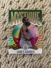 2020-21 Panini Illusions James Harden Green Prizm /5 Brooklyn Nets Mystique