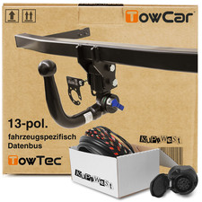 Für Seat Leon 05-09 II 1P1 TowCar Anhängerkupplung abnehmbar & 13poliger E-Satz