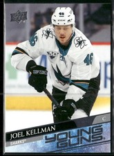 2020-21 Upper Deck Joel Kellman Young Guns RC #498 San Jose Sharks