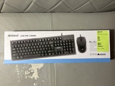 inland IC210 USB Wired Keyboard  Mouse Combo, Plug  Play, Ergonomic, QWERTY
