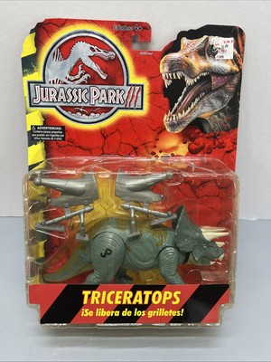 Jurassic Park JPIII 3 Re-Ak-Atak Triceratops w/ Capture Gear - NEW in Box