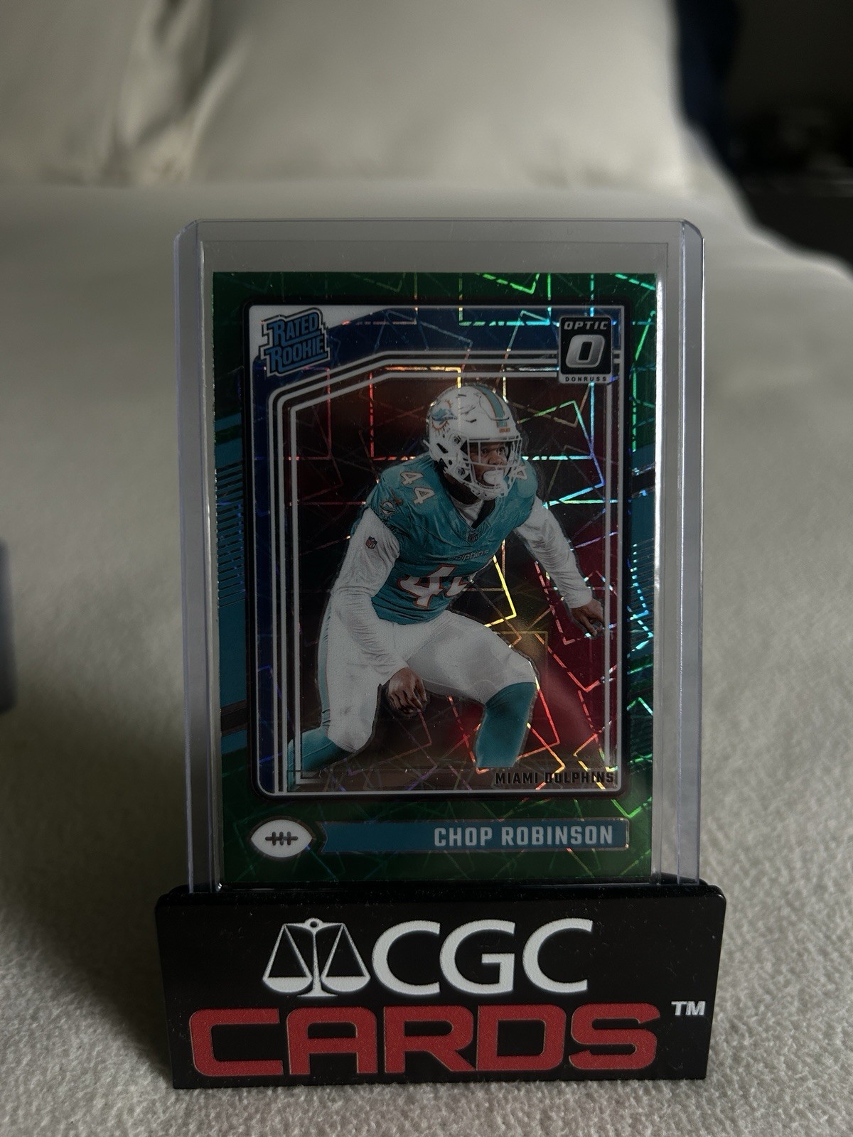 2024 Panini Donruss - Rated Rookie Chop Robinson Optic Preview Green Velocity