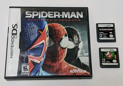 Spider-Man: Shattered Dimensions, Ghostbusters Video Game Nintendo DS Cartridge