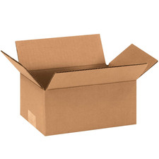 Corrugated Cardboard Shipping and Mailing Boxes, 9" L x 5" W x 4" H, Brown/Kraft