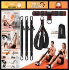 Adjustable Resistance Bands with Handles - Multifunctional Pedal Bands for Core,