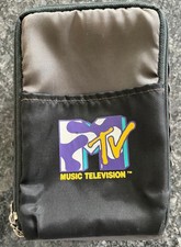 Vintage Mtv Cd Holder Case Music Television Black Nylon Zip Bag Car 13 Slots Vintage Mtv Cd Holder Case Music Television Black Nylon Zip Bag Car 13 Slots