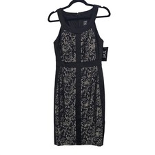 Jax Dress 8 Black Floral Lace Sheath Bodycon Wedding Dark Romantic Gothic Glam
