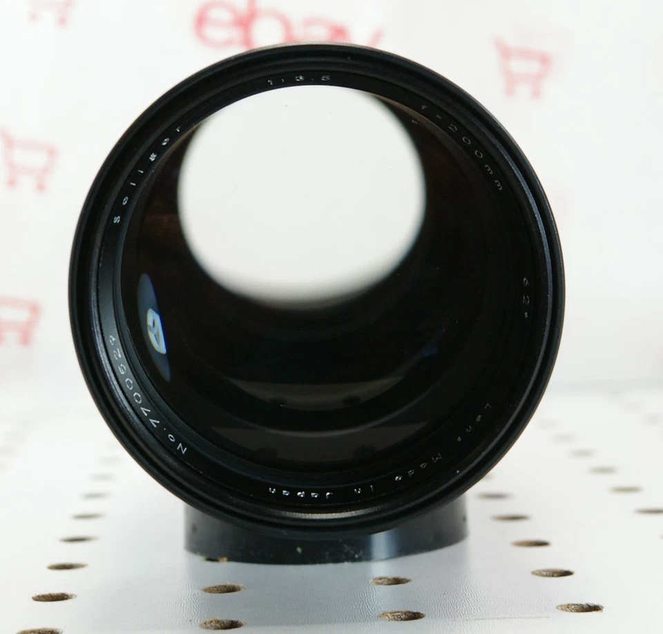 Lente teleobjetivo automático Nikon F Mount Soligor 200 mm f/3,5 no ai MF con tapas Foto 2 de 4