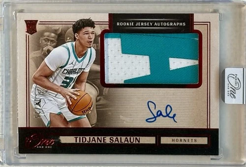 2024 Panini One And One Tidjane Salaun Red Rookie Jersey Auto /25 - Sealed RPA