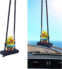 Swinging Duck Car Hanging Ornament, Cute Car Rearview Mirror Hanging Accessories