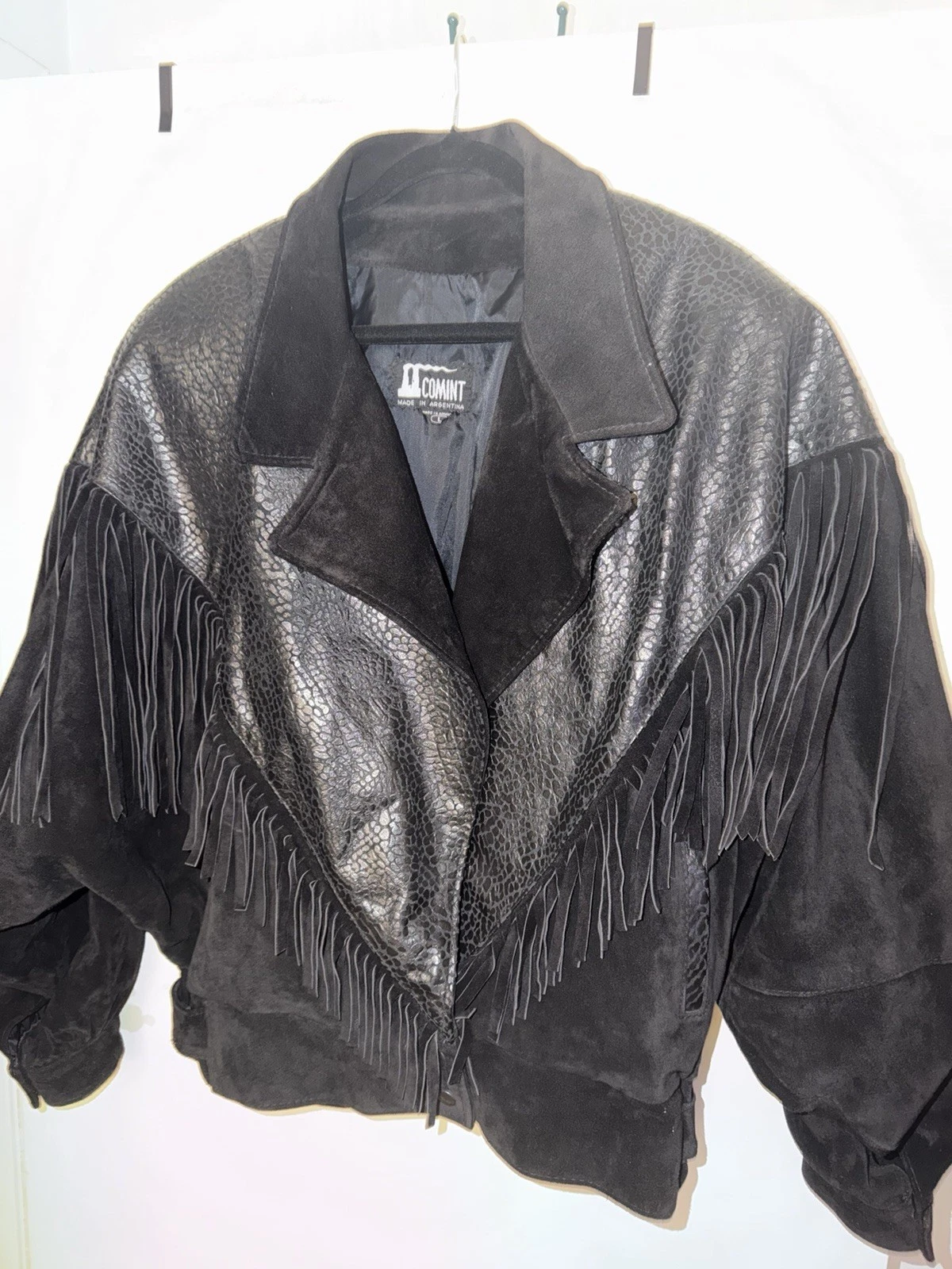 vintage Argentinian western motorcycle leather jacket image 1