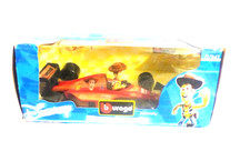 02 Vintage Disney Formula Burago WOODY Die Cast Race Car 1/24 Scale  ITALY Pixar